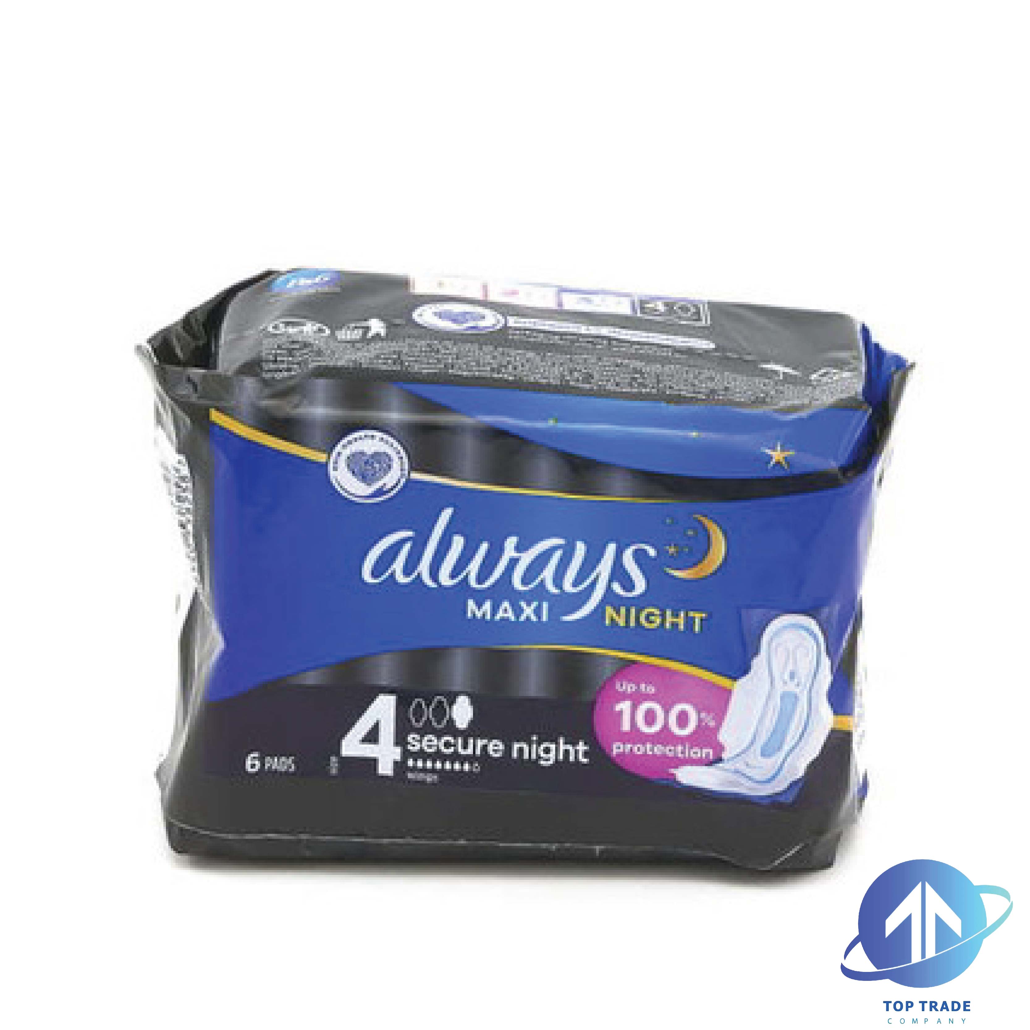 Always sanitary napkins Classic maxi secure night 6pcs